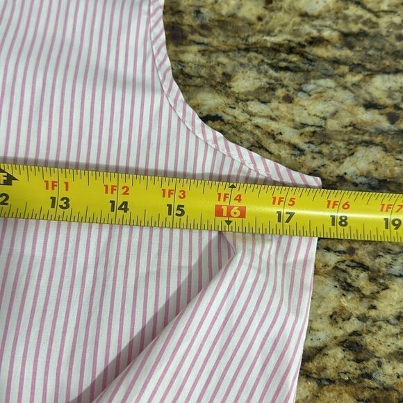 Neiman Marcus Cotton Blend Striped Sleeveless Tunic Top Size S - Picture 7 of 8